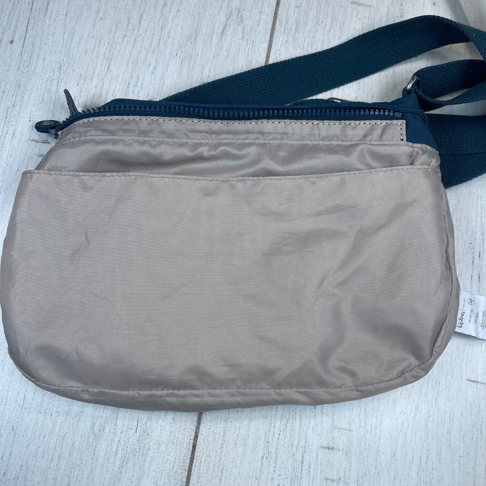 Kipling Crossbody Bag Teal Blue S/M Excellent Nylon Travel Shoulder Bag - Picture 9 of 16